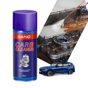 SANVO OEM auto aerosol carburetor cleaner cleaning spray 4 in 1 450ml carb and choke cleaner spray carb cleaner