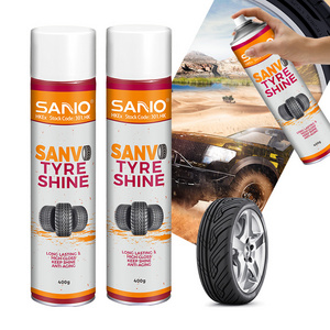 Sanvo OEM Manufacturing Tyre wax polish wholesale China  tires cleaner for trucks polish silicone high liquid gloss Tire Shine