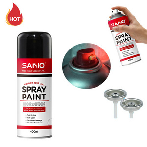 Sanvo Multi Colors Aerosol Spray Customized Acrylic Aerosol Spray Paint Grey Interior Decoration White Acrylic Resin Car Paint