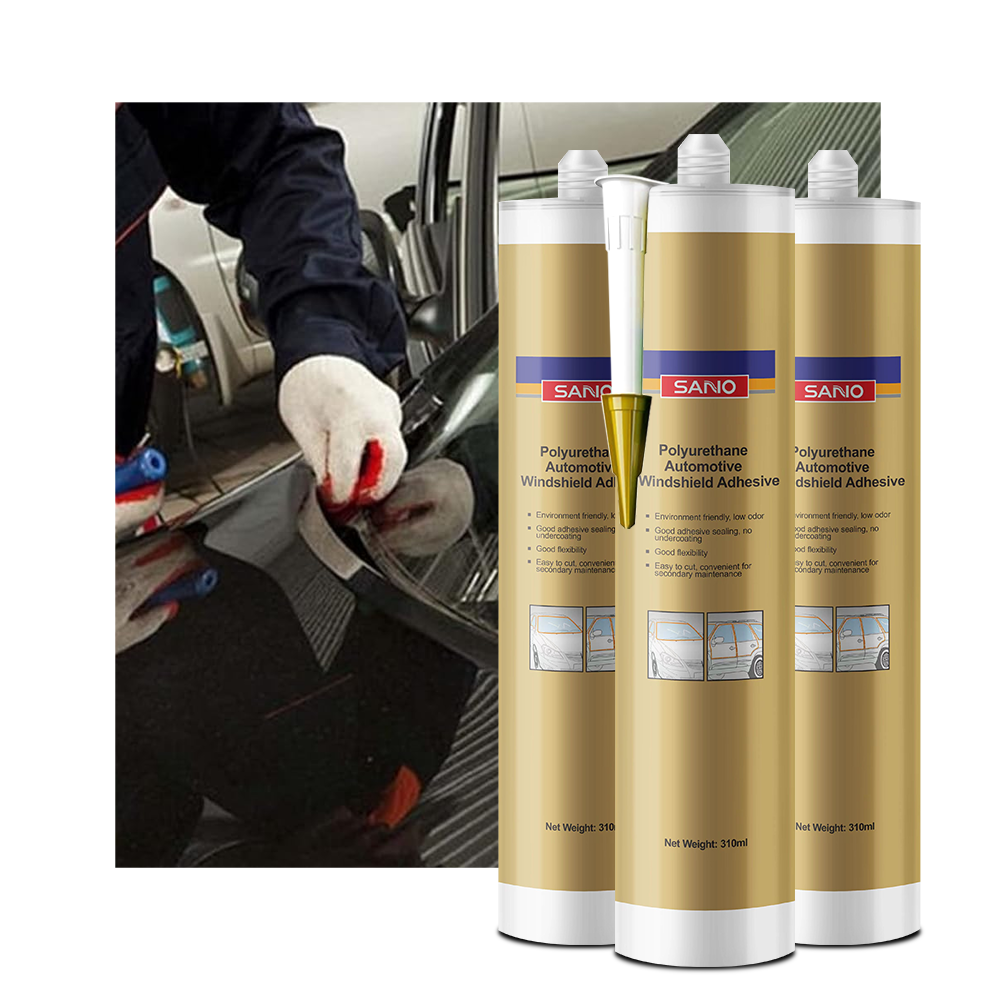 Sanvo wholesale windshield adhesive auto glass windshield adhesive Easy Automotive Glass Glue Windshield Adhesive Black