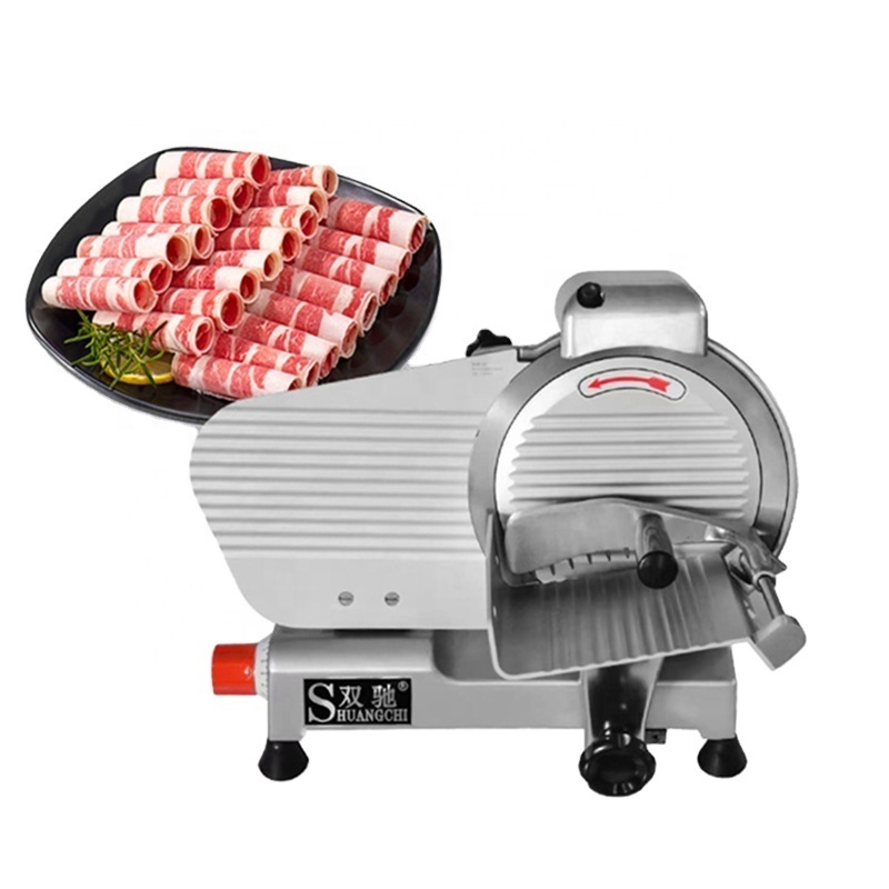 Bacon Slicer Machine Cut Thin Machine 10'' Blade 110V/220V Stainless Steel Automatic Frozen Meat Slicer For Restaurant