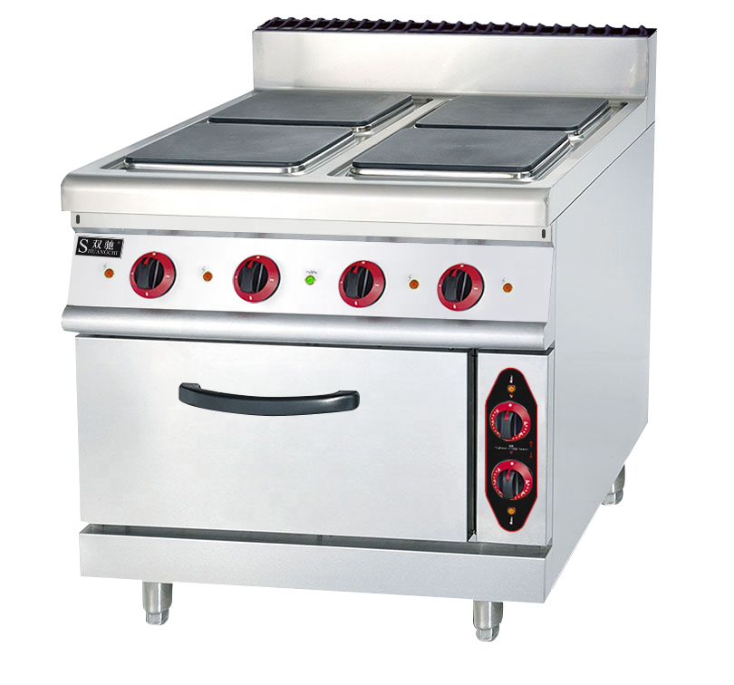 Commercial Combination Oven Electric 4 Heating Plate Cooker Cooking Range Stove with Oven CE Approved Built-in Ovens