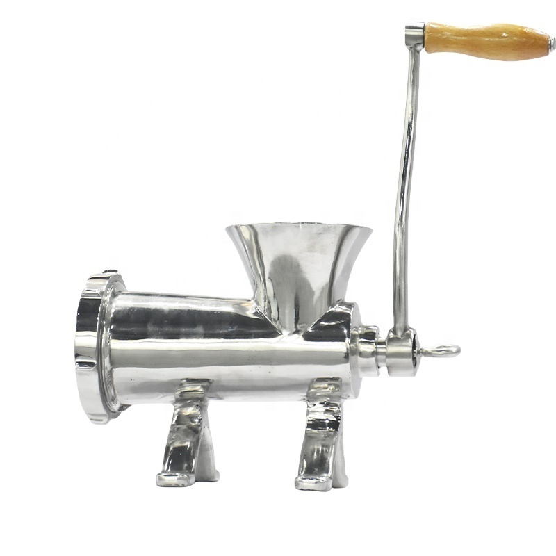 Hitachiugxh Nozzle Hand Meat Sausage Mincer Manual Meat Grinder Household Manual Cutting Machine for Meat Full Stainless Steel