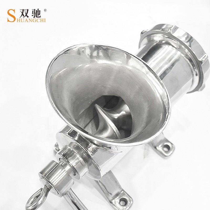 Hitachiugxh Nozzle Hand Meat Sausage Mincer Manual Meat Grinder Household Manual Cutting Machine for Meat Full Stainless Steel