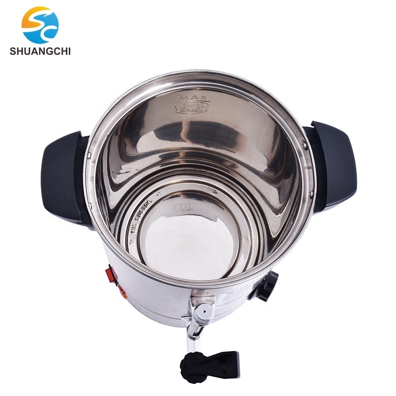 High Standard 35 Liter Commercial Milk Tea Store Stainless Steel  Electric Water Boiler Water Heating Machine Boiler