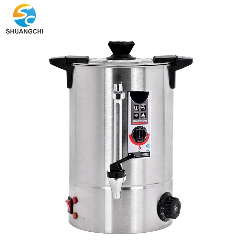 High Standard 35 Liter Commercial Milk Tea Store Stainless Steel  Electric Water Boiler Water Heating Machine Boiler