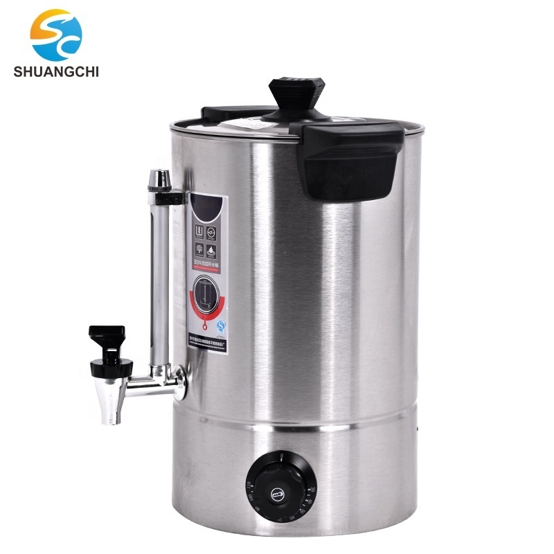 High Standard 35 Liter Commercial Milk Tea Store Stainless Steel  Electric Water Boiler Water Heating Machine Boiler