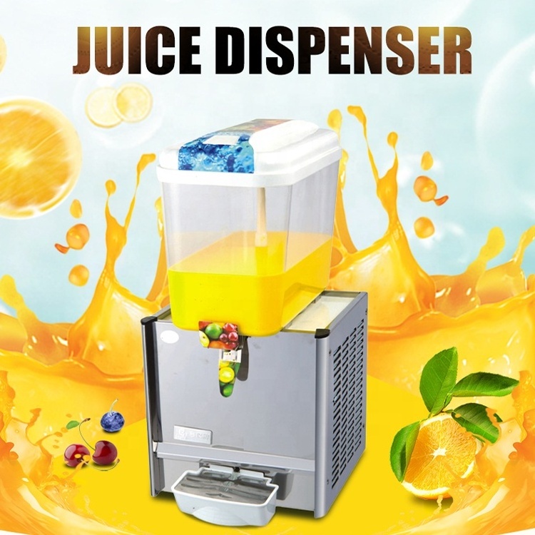 18L Single tank commercial cold drink juice dispenser machine automatic electric beer juice mixing machine with stir