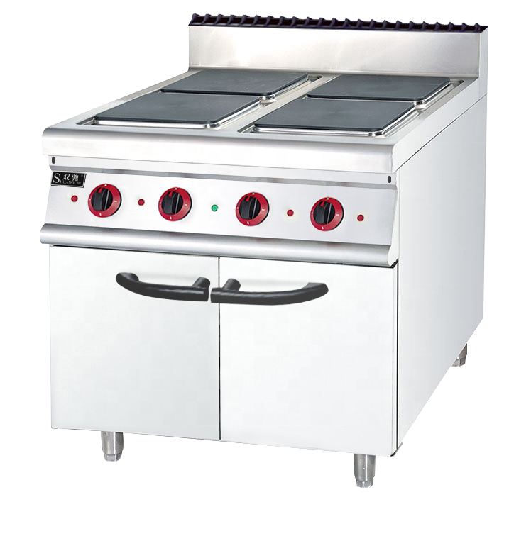 Commercial Combination Oven Electric 4 Heating Plate Cooker Cooking Range Stove with Oven CE Approved Built-in Ovens