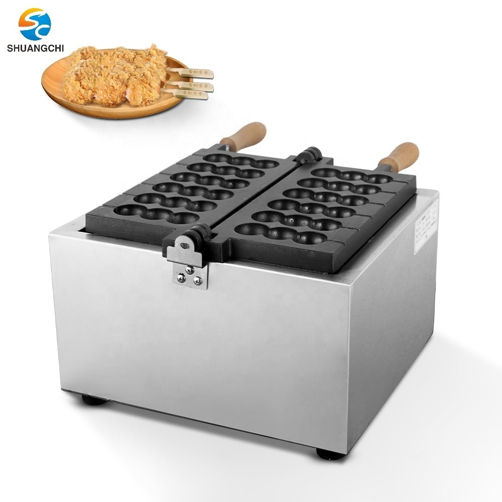 Electric Snack Machine Commercial Waffle Makers Machine Automatic Sandwich Egg Stick Waffle Maker Bubble Egg Machine