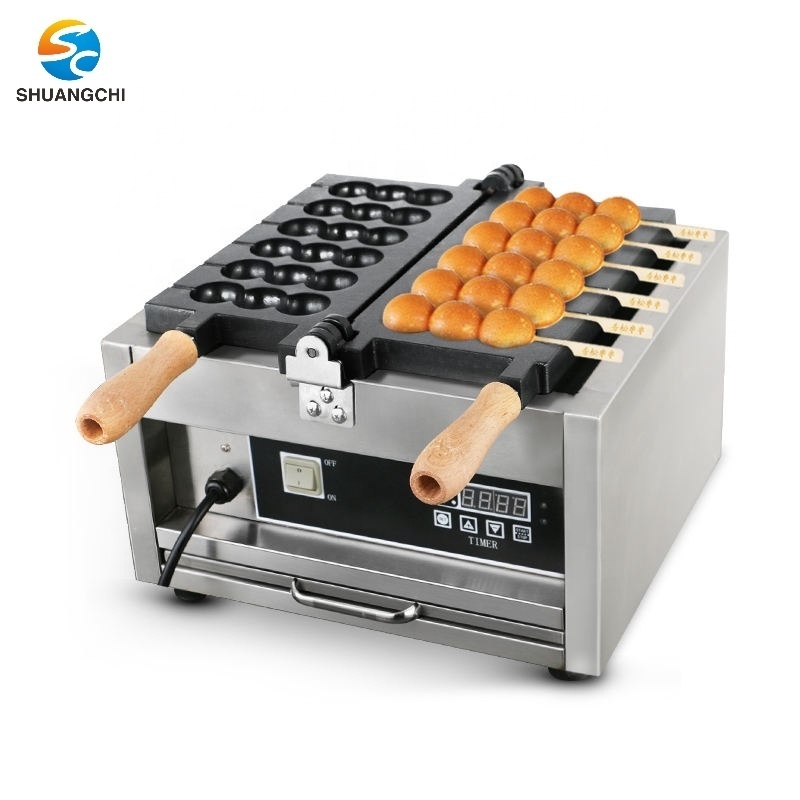 Electric Snack Machine Commercial Waffle Makers Machine Automatic Sandwich Egg Stick Waffle Maker Bubble Egg Machine