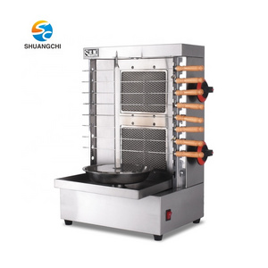 LPG gas doner kebab machine automatic rotary turkey chicken machine meat kebab grill commercial shawarma machine