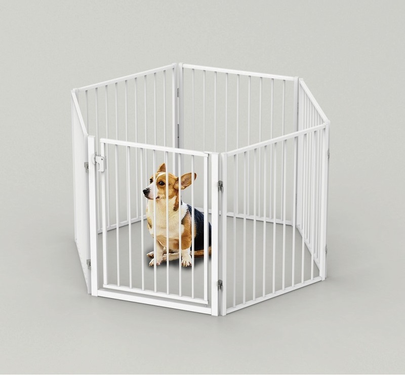 Durable Portable Metal Pet Fence for Dog Indoor/Outdoor Pet Cages