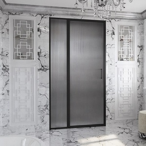 2020 Popular Frame  Houdini Glass Aluminium Hardware Swing  Bath Shower Door