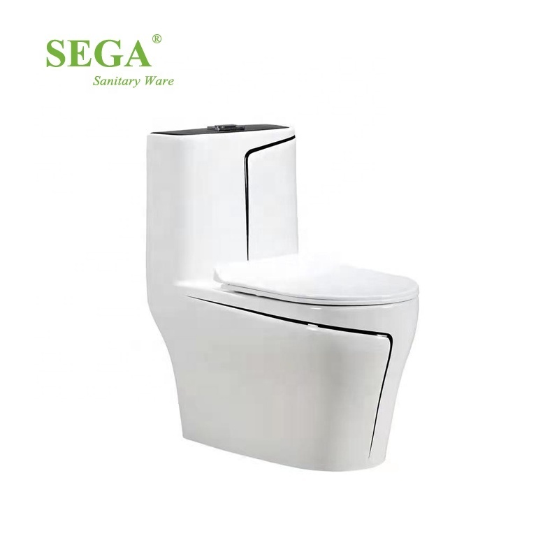 Toilet Wc Toilet  Ceramic Bathroom Commode Water Closet Ceramic Siphonic One Piece White Modern Hotel