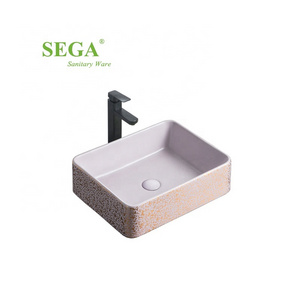 Modern art simple ceramic wash basin smooth art countertop wash ceramic wash art  basin