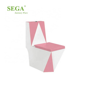 M-9020P Cheap Price Types Wc Toilet Water Saving Flushing Portable Pink Colored Wc Toilet Bowl Price