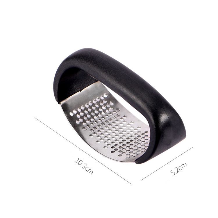 Hot Selling Kitchen Accessories Garlic Mincer Manual Metal 304 Stainless Steel Garlic Press Rocker