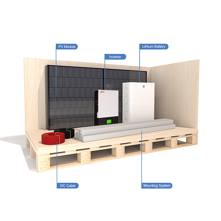 Shanpu Solar Energy System Kit Triphase For Heat The Water Solar Home System Energy Storage And Power Supply