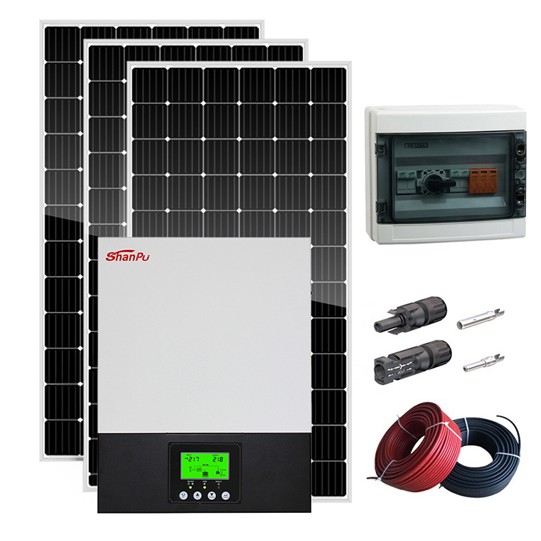 Shanpu Solar Energy System Kit Triphase For Heat The Water Solar Home System Energy Storage And Power Supply