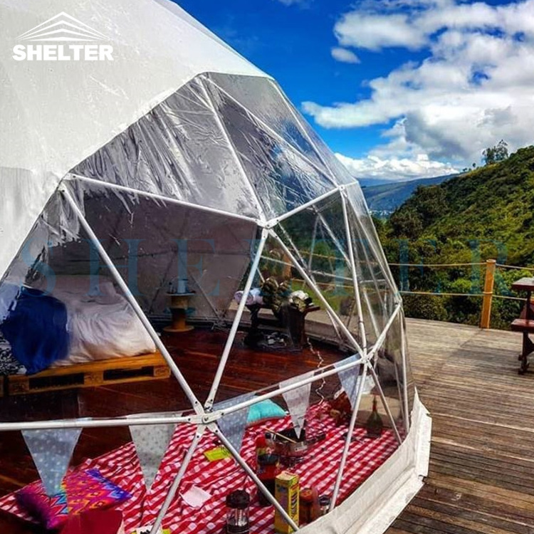 Outdoor Trade Show 6m Igloo Pvc Hotel Dome House Tents Home Kit Glamping Geodome Camping Glass Geodesic Round Dome Tent For Sale