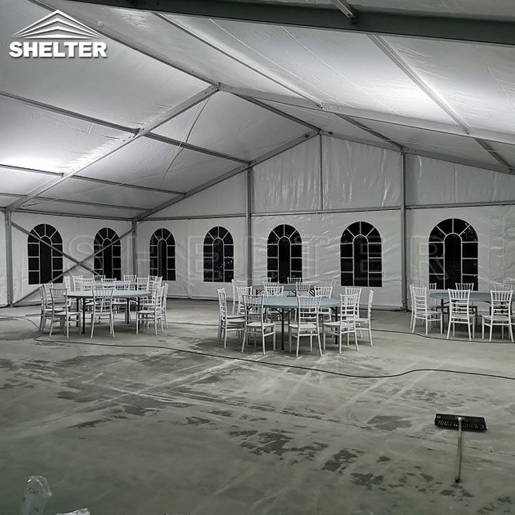 Outdoor Pvc Large Luxury 500 People Commercial White Aluminum Frame Wedding Tent