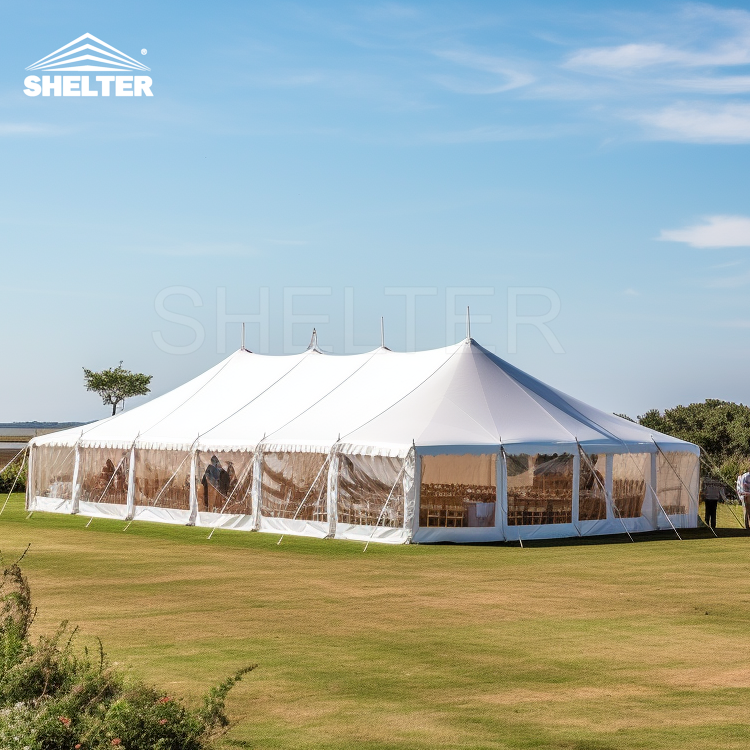 Outdoor Tents For Events High Peak Canopy Wedding Party Marquee 20x40 Premium Pole Tent Heavy Duty Party Tents For Sale