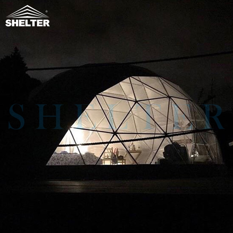 Outdoor Trade Show 6m Igloo Pvc Hotel Dome House Tents Home Kit Glamping Geodome Camping Glass Geodesic Round Dome Tent For Sale