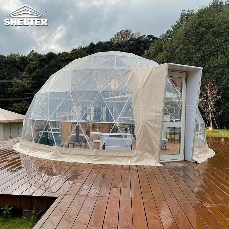 6m Transparent Garden Igloo Dome Tent Outdoor Restaurant Geodesic Dome Clear Igloo Tent For Sale