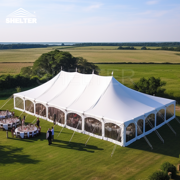 Outdoor Tents For Events High Peak Canopy Wedding Party Marquee 20x40 Premium Pole Tent Heavy Duty Party Tents For Sale