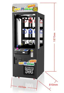 Clear Glass Front Metal Key Master Arcade key master game machine with bill stacker Game Machine gift prize claw crane machine