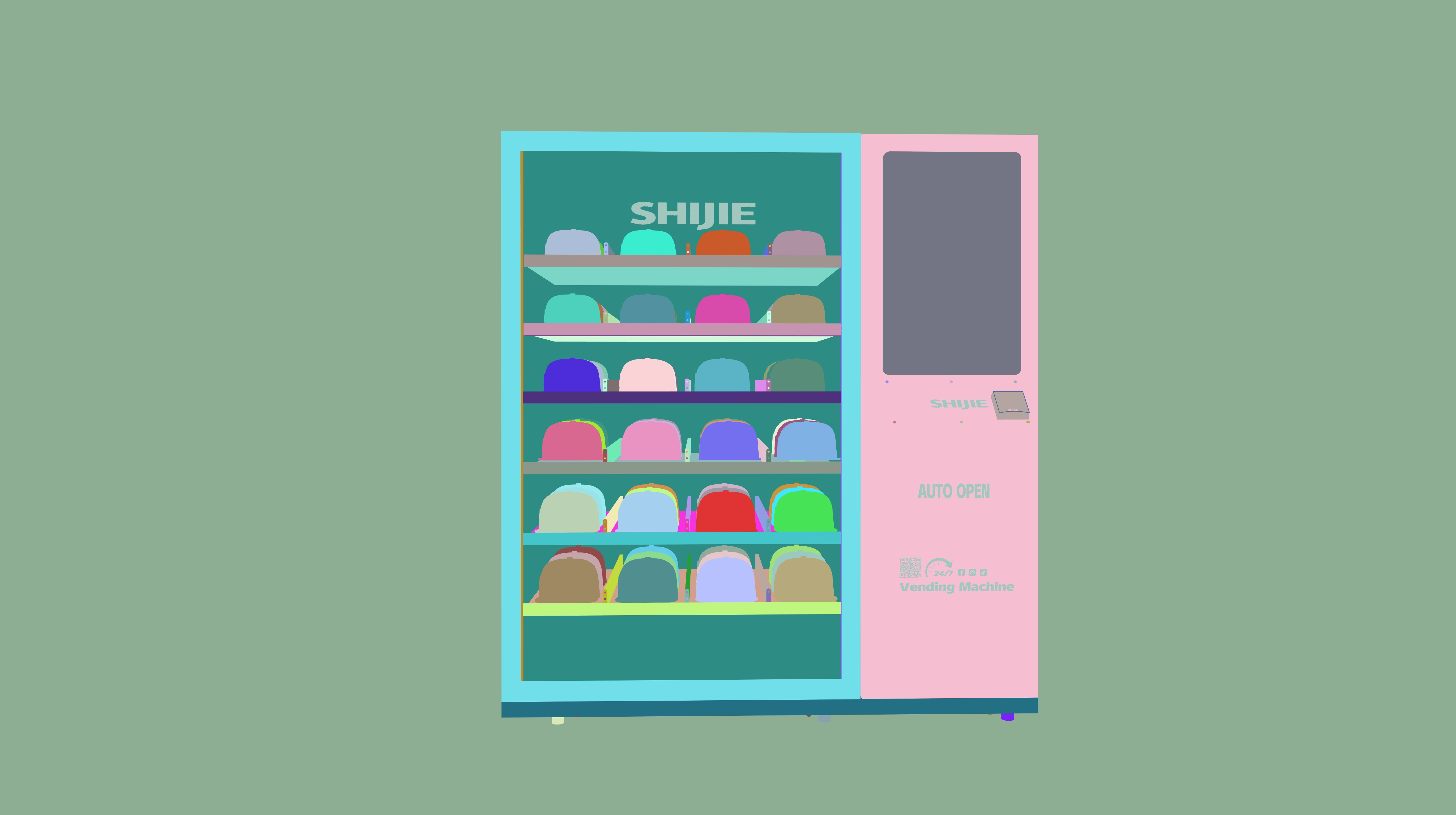 Hat Dispenser Clothes Vending Machines to Increase Your Sales Customized Hats Vending Machine Creative Designs to Fit Your Store