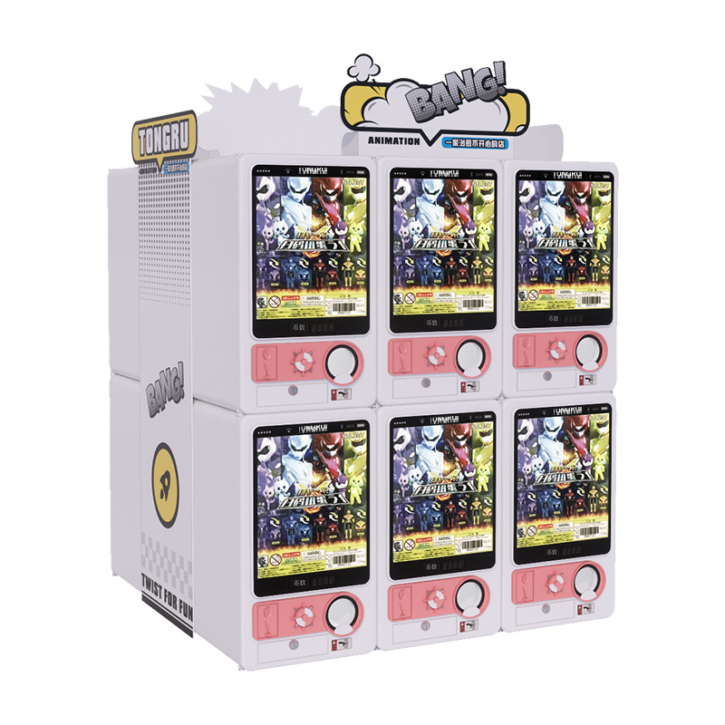 Custom Two-Deck Gashapon Machine Gacha Gift Kids Gashapon Toy Capsule Vending Machine Toys Ball Egg Gashapon Capsule Toy Machine