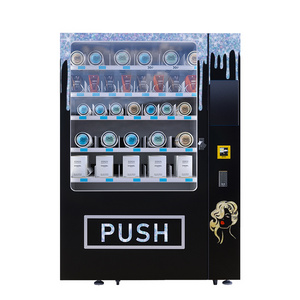 Large capacity automatic food and drink vending machines automatic soda combo card reader vending machines