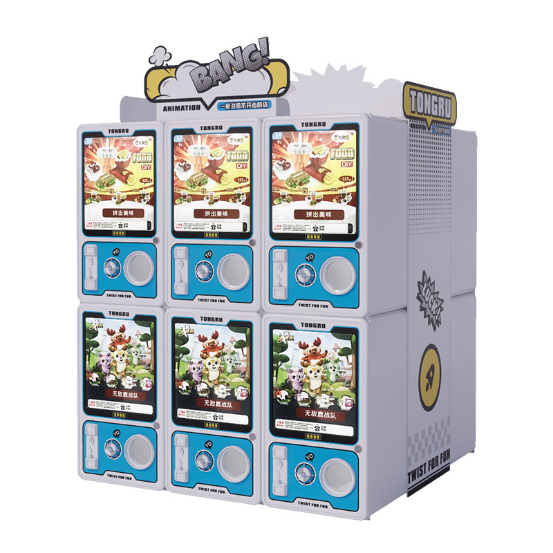 Custom Two-Deck Gashapon Machine Gacha Gift Kids Gashapon Toy Capsule Vending Machine Toys Ball Egg Gashapon Capsule Toy Machine