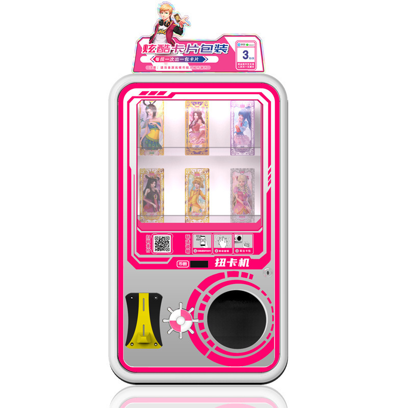 Fashion Refurbished Tattoo Stickers And Decal Machine Kids Sports Magic Baseball Card Vending Machine 3 Column Sticker Machine