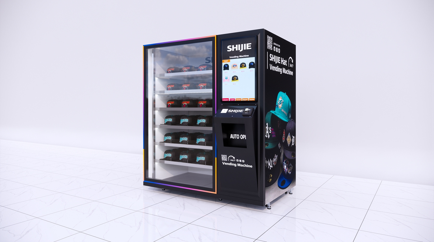 China factory digital credit card vending machine for japanese cat hat baseball caps clothes japan vending vendor machine