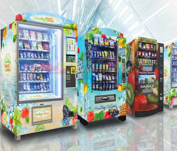 China snacks coffee vending maquina expendedora combo vending machine for foods and drinks