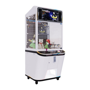 lighting turning coin operated arcade toy crane claw machine for sale Prize Vending Redemption Simulator crane game machine