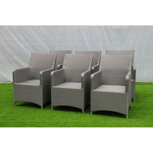 best seller 6 pieces outdoor rattan sofa modular conversation patio rattan set luxury garden furniture wicker sectional sofa