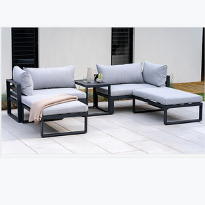 Outdoor Aluminium Frame Lounge Sofa Chair Simple Design Balcony Outdoor Sofa Furniture Garden Furniture