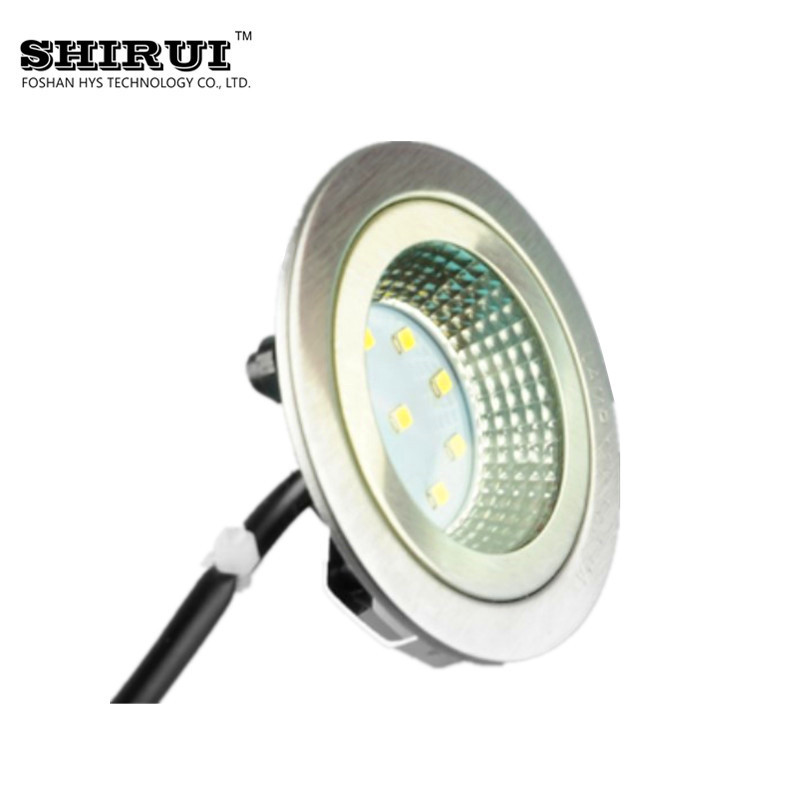 Safe low voltage DC12V 1.5W round stainless steel cooker hood lamp