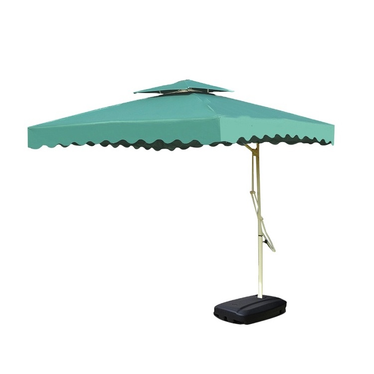 Outdoor furniture courtyard fabric waterproof cantilever garden umbrella 8 rib parasol patio umbrella