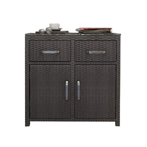 Outdoor Rattan storage lockers shoe cabinets balconies patio furniture cabinets hotel and restaurant storage cabinets