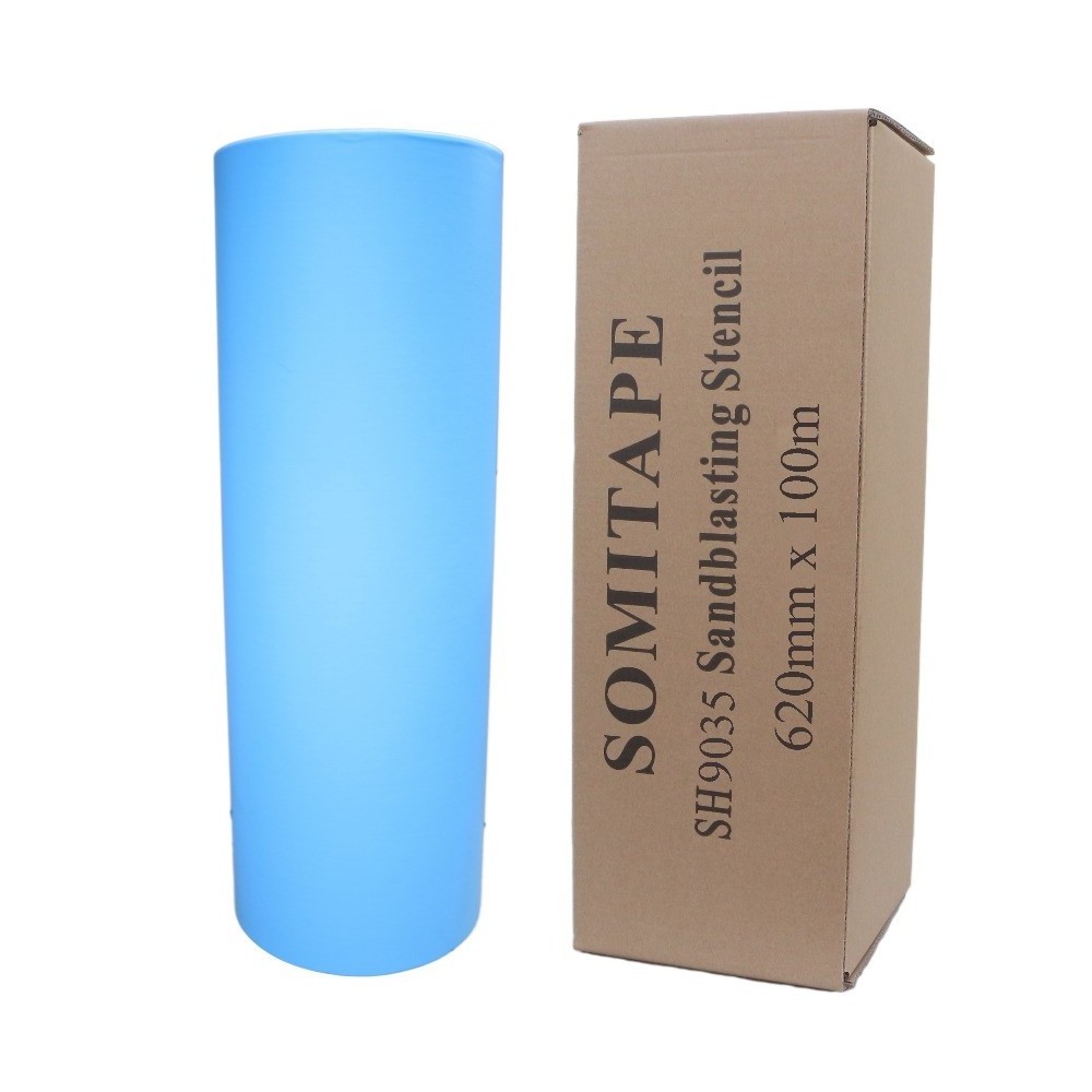 SOMITAPE SH9080 PVC Stencil Masking Tape for Sandblasting Applications