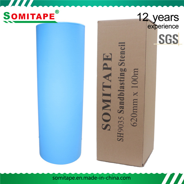 SOMI TAPE SH9035 Premium Grade PVC Marble Self Adhesive Sandblasting Vinyl