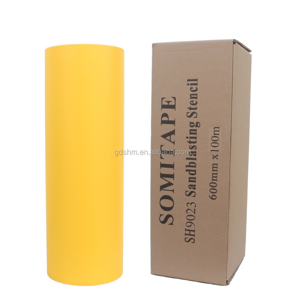 Somitape SH3080 Sandblast Resist Rubber Adhesive Granite Sandblasting Stencil With Good Protection