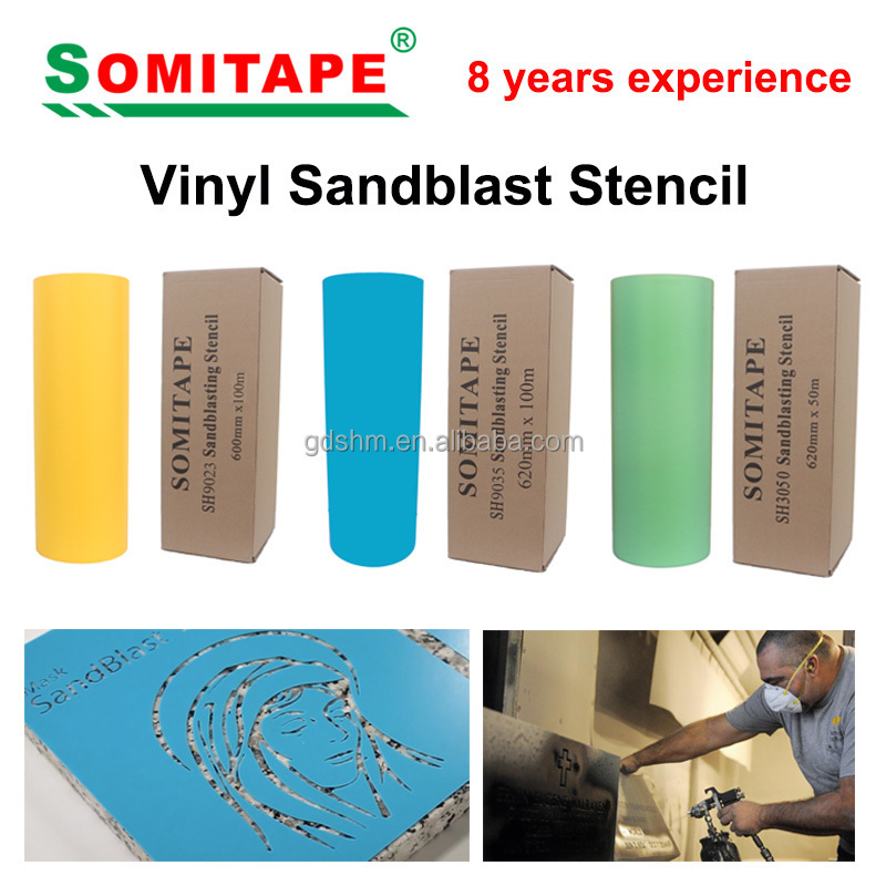 SOMITAPE Vinyl Sandblast Stencil Film for Stone/Sandblast Sticker for Protecting Granite