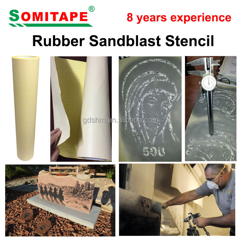 SOMITAPE Vinyl Sandblast Stencil Film for Stone/Sandblast Sticker for Protecting Granite