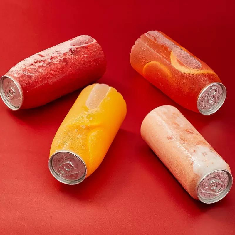 Wholesale clear 50g 250 ml 350ml 500ml fruit juice cans custom empty aluminum drink soda juice cans sugar juice can with lid